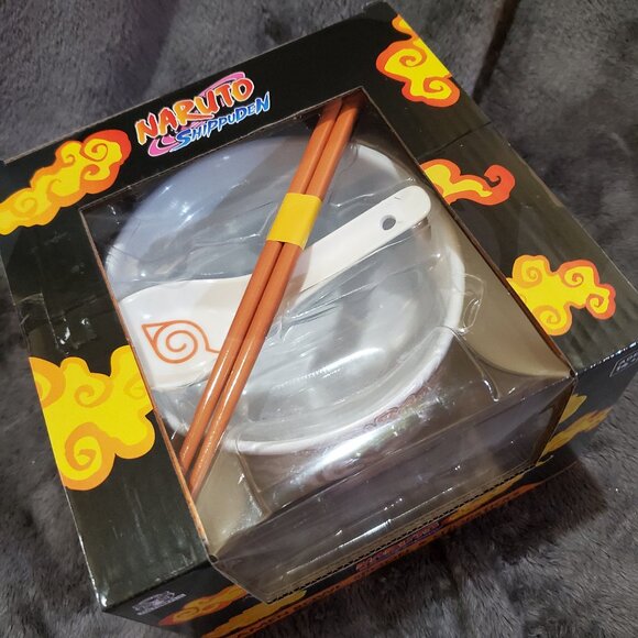 Naruto Shippuden Ramen Bowl With Spoon And Chopsticks (New Set) - Picture 4 of 8